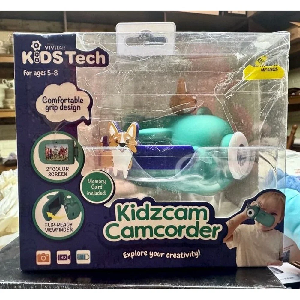 Vivitar KidzTech Teal Corgi Camcorder – 16 MP HD for Little Explorers